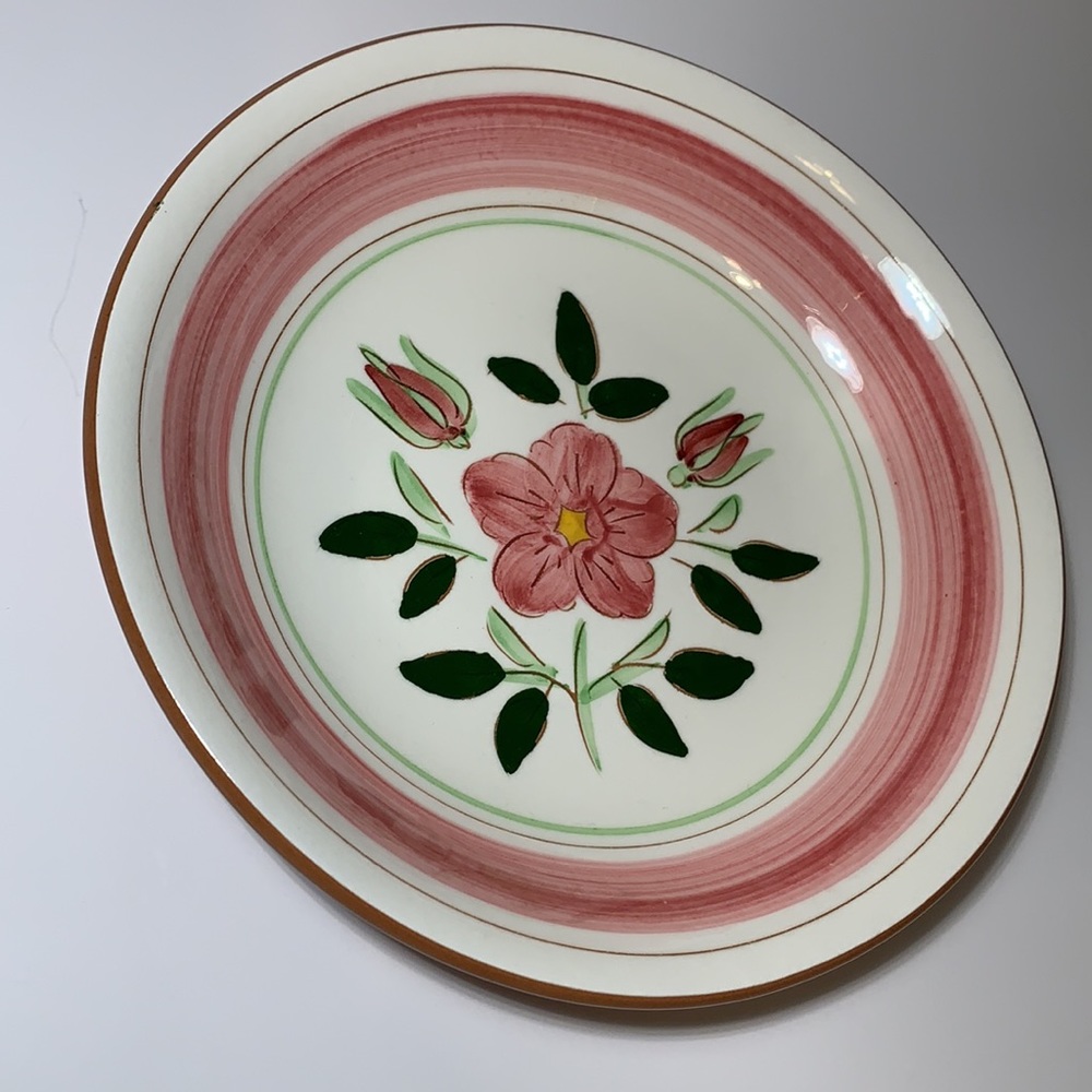 Stangl Pottery Bowls Wild Rose Set of Two Floral VTG Soup Salad Cereal 7.75β - Picture 11 of 15